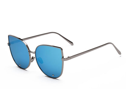 Vintage Fashion Metal Frame Clear Lens Sun Glasses