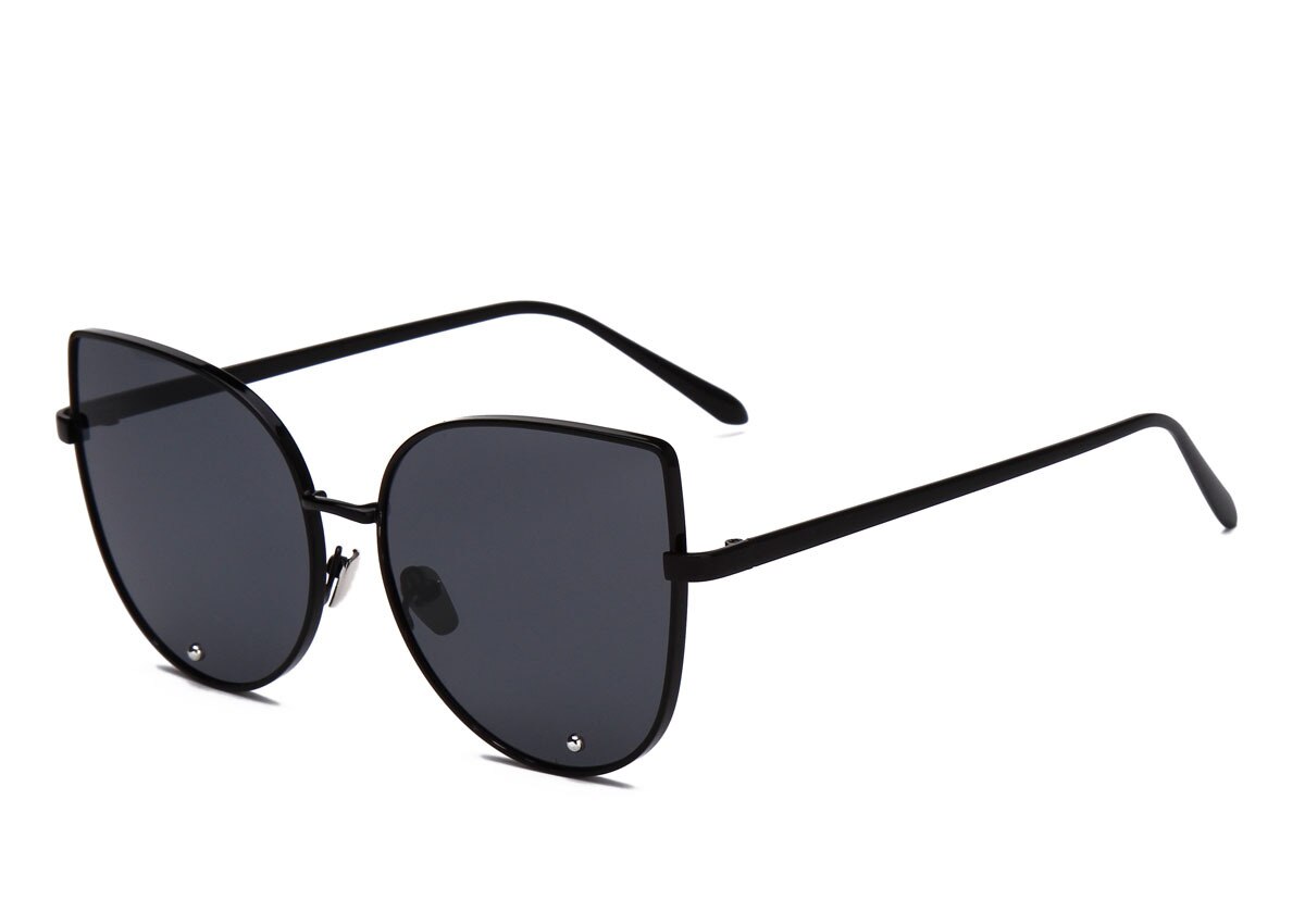 Vintage Fashion Metal Frame Clear Lens Sun Glasses