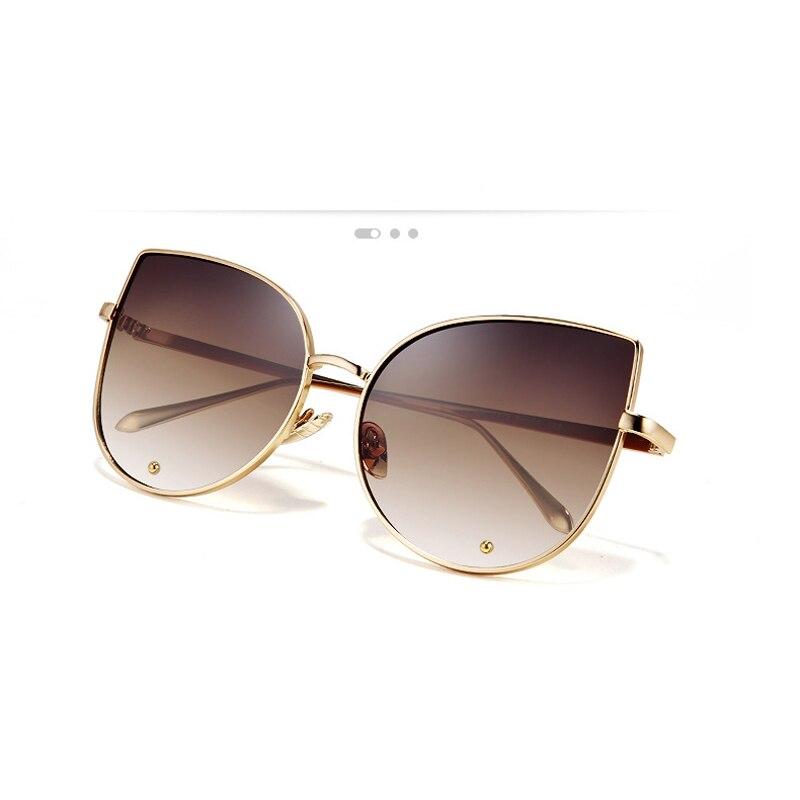 Vintage Fashion Metal Frame Clear Lens Sun Glasses