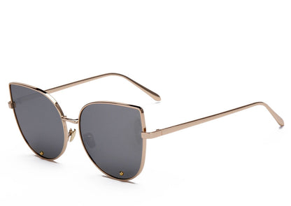 Vintage Fashion Metal Frame Clear Lens Sun Glasses