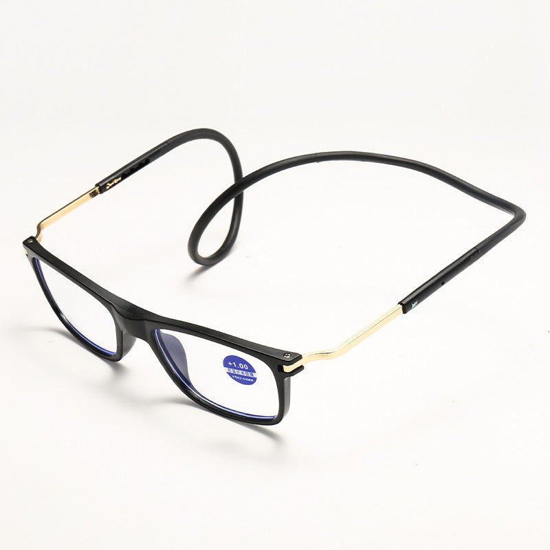 Portable anti-blue light reading glasses