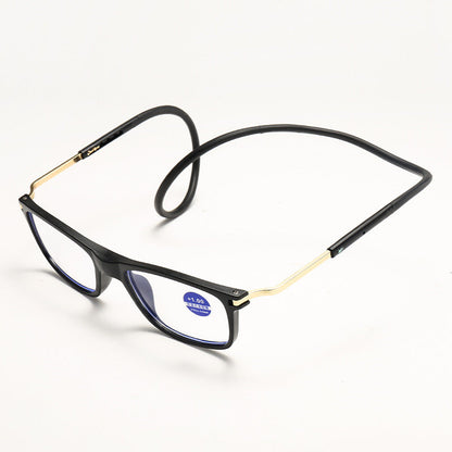 Portable anti-blue light reading glasses