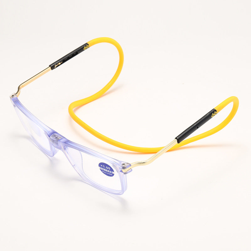 Portable anti-blue light reading glasses
