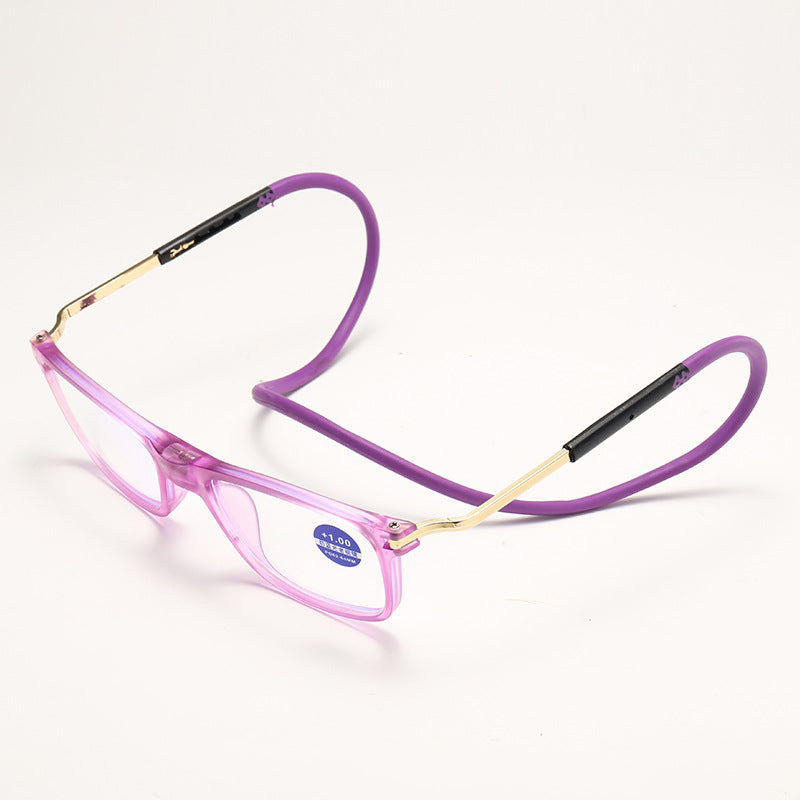 Portable anti-blue light reading glasses