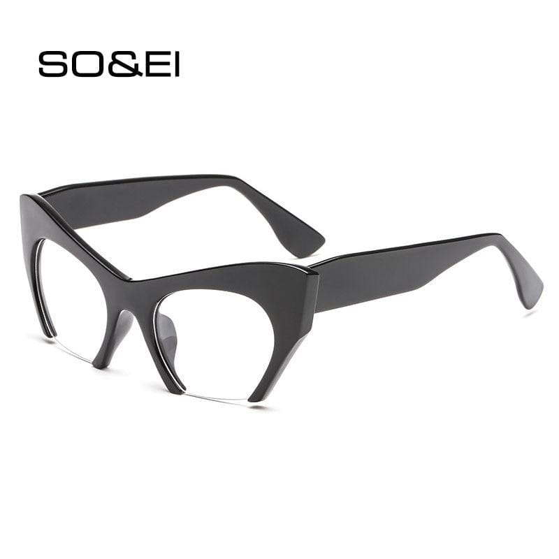 Fashion Retro Half frame Cat eye Women Glasses