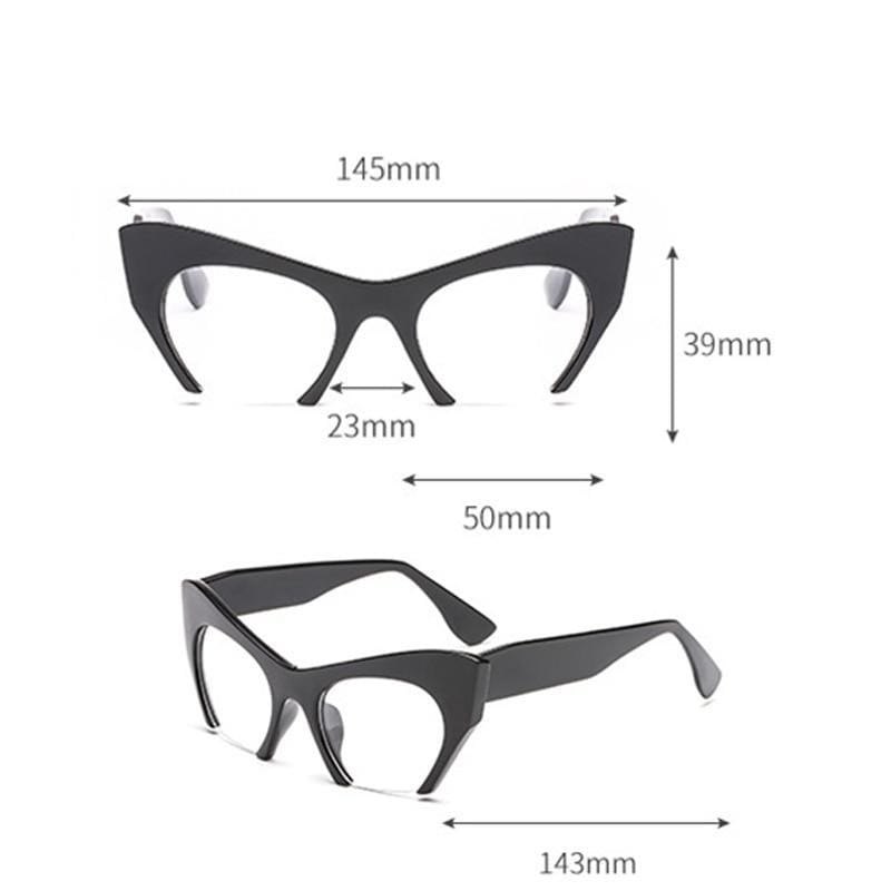Fashion Retro Half frame Cat eye Women Glasses