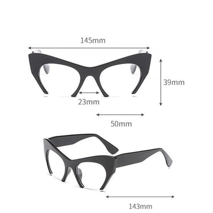 Fashion Retro Half frame Cat eye Women Glasses