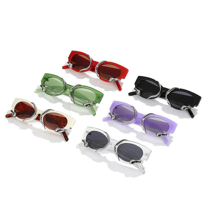 Steampunk Rectangle Sunglasses