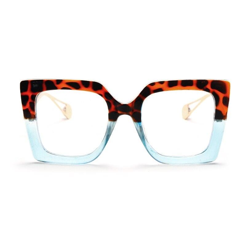 Vintage Square Clear Glasses Optical Anti Blue Light