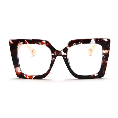 Vintage Square Clear Glasses Optical Anti Blue Light