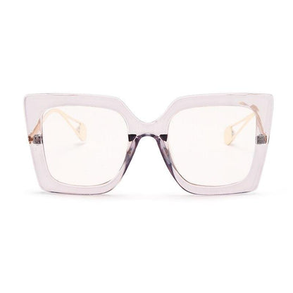 Vintage Square Clear Glasses Optical Anti Blue Light