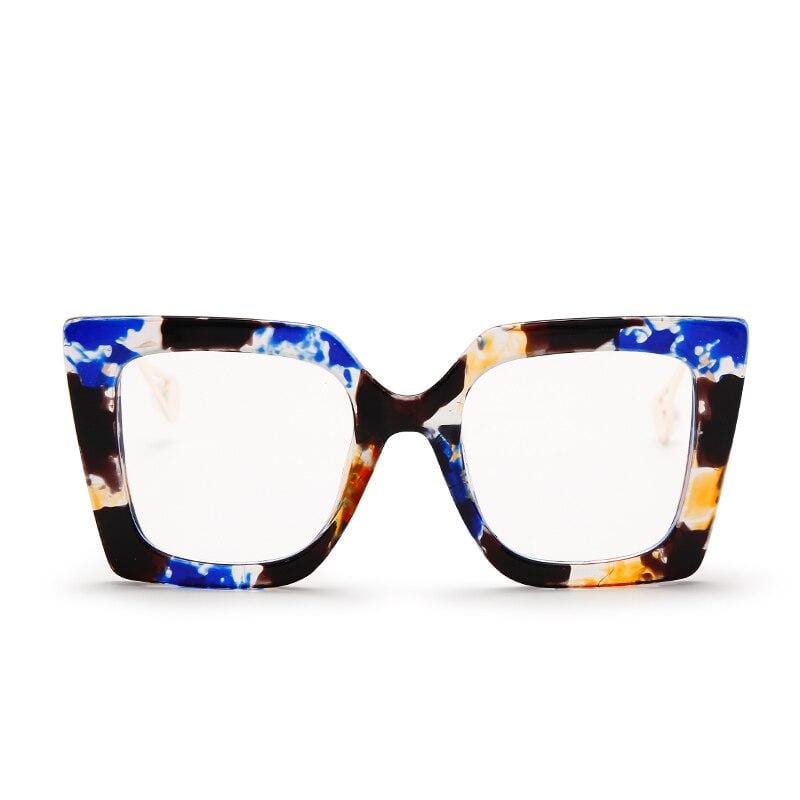 Vintage Square Clear Glasses Optical Anti Blue Light