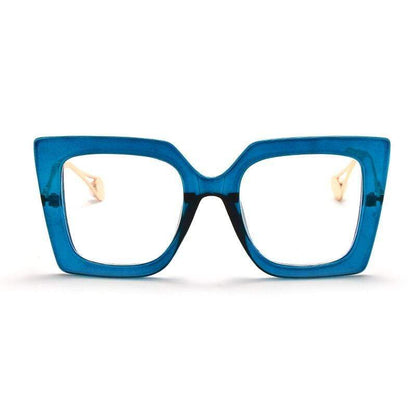 Vintage Square Clear Glasses Optical Anti Blue Light