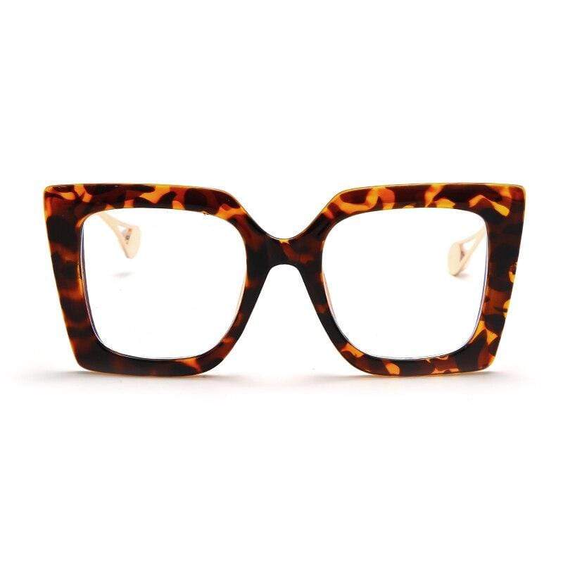 Vintage Square Clear Glasses Optical Anti Blue Light