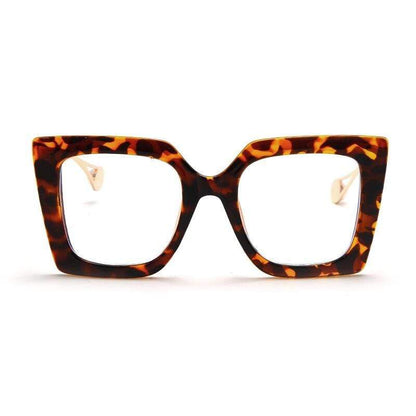 Vintage Square Clear Glasses Optical Anti Blue Light