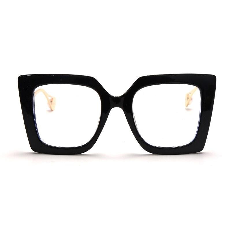Vintage Square Clear Glasses Optical Anti Blue Light