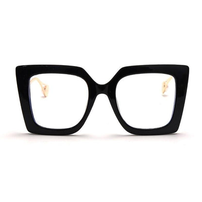 Vintage Square Clear Glasses Optical Anti Blue Light