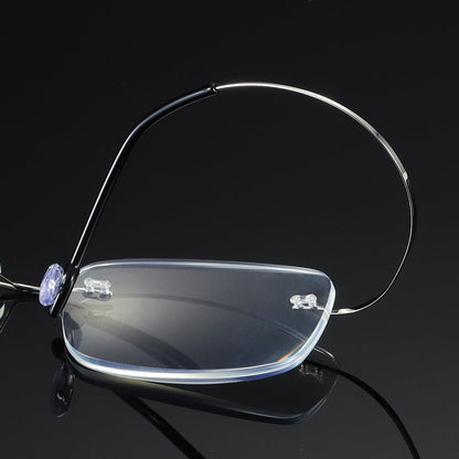 Titanium anti-blue light presbyopia glasses
