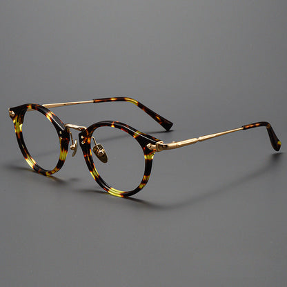 Sylor Titanium Vintage Oval Eyeglasses Frames