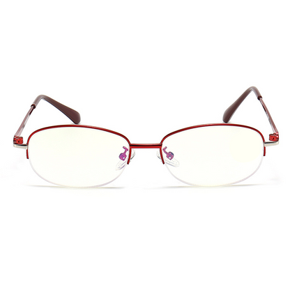 Half frame anti-blue light reading glasses