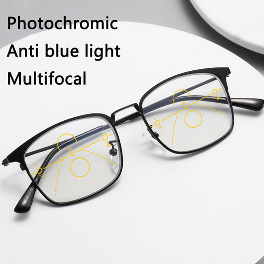 Progressive bifocal multifocal reading glasses