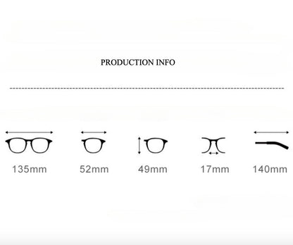 Titanium Geometric Glasses Frame S8333