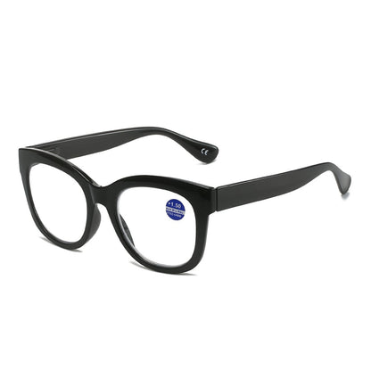 Round frame anti-blue light presbyopic glasses