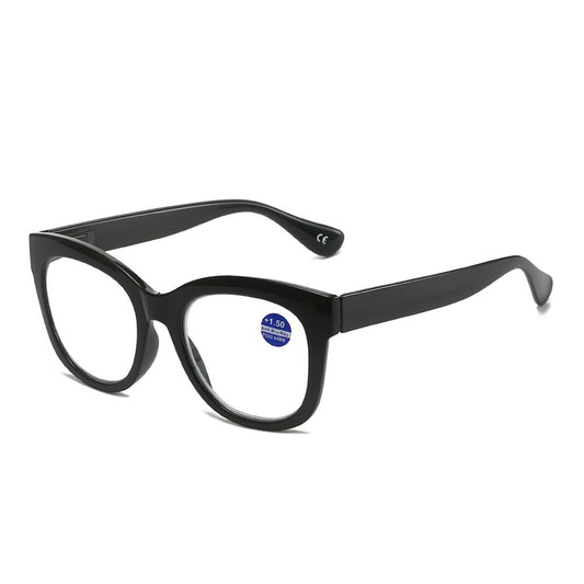Round frame anti-blue light presbyopic glasses