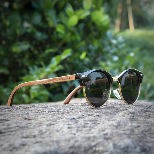 High Quality Black Walnut Wood Sunglasses