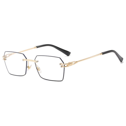 Frameless anti-blue light reading glasses
