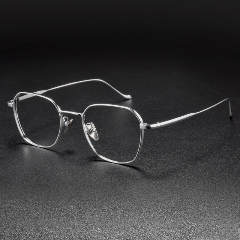 Retro Titanium Square Glasses Frame 316