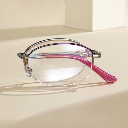 Folding anti-blue light reading glasses