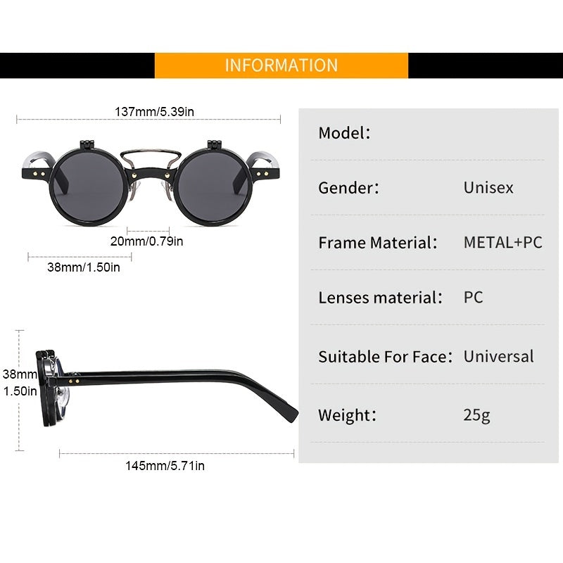 Double-layer flip uv protection sunglasses