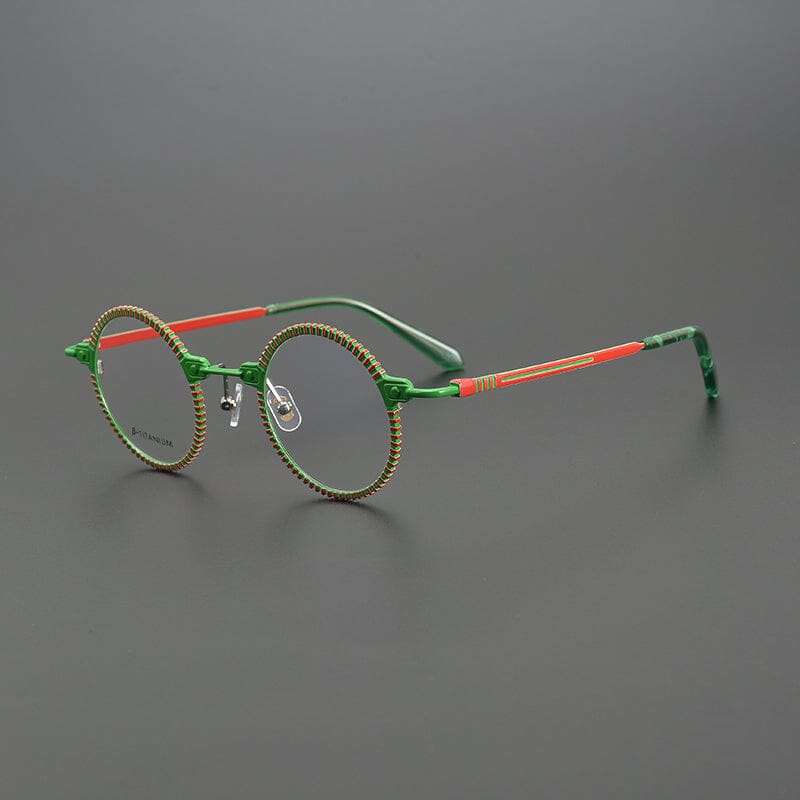Bevin Round Titanium Glasses Frame