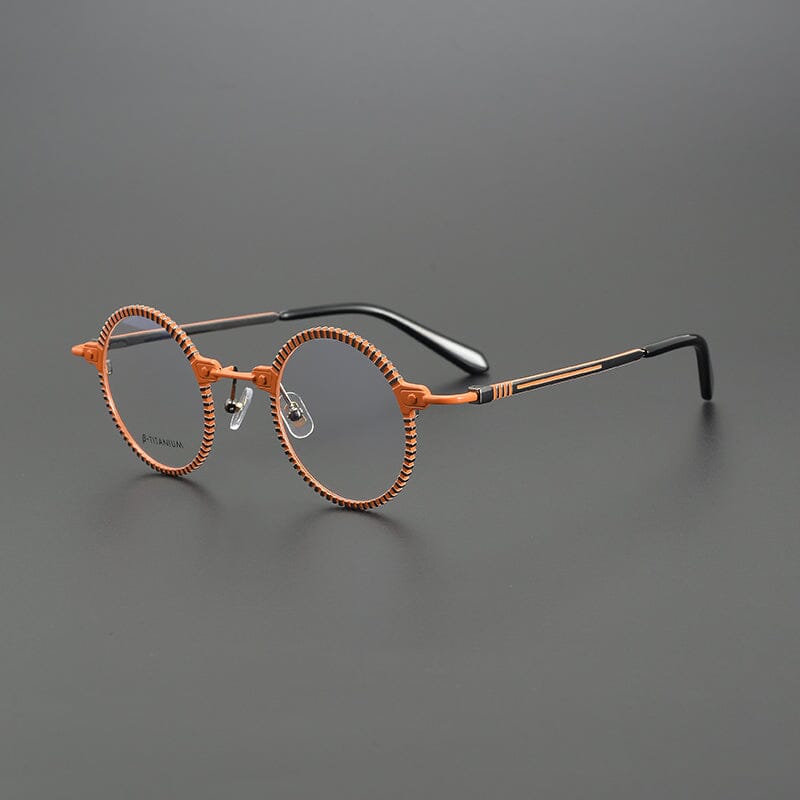 Bevin Round Titanium Glasses Frame