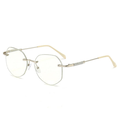 Polygon anti-blue light reading glasses