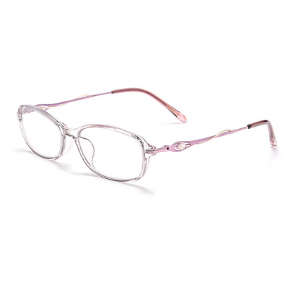 Diamond-encrusted anti-blue light reading glasses
