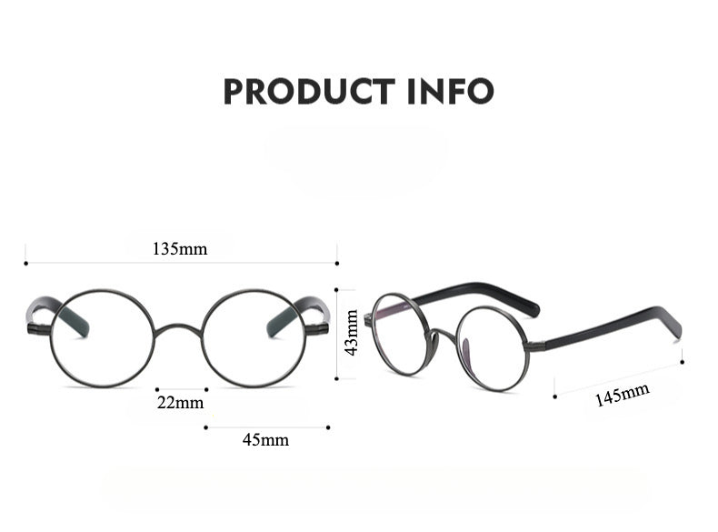 Faelan Titanium Round Glasses Frame