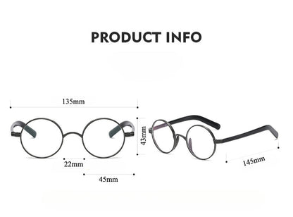 Faelan Titanium Round Glasses Frame