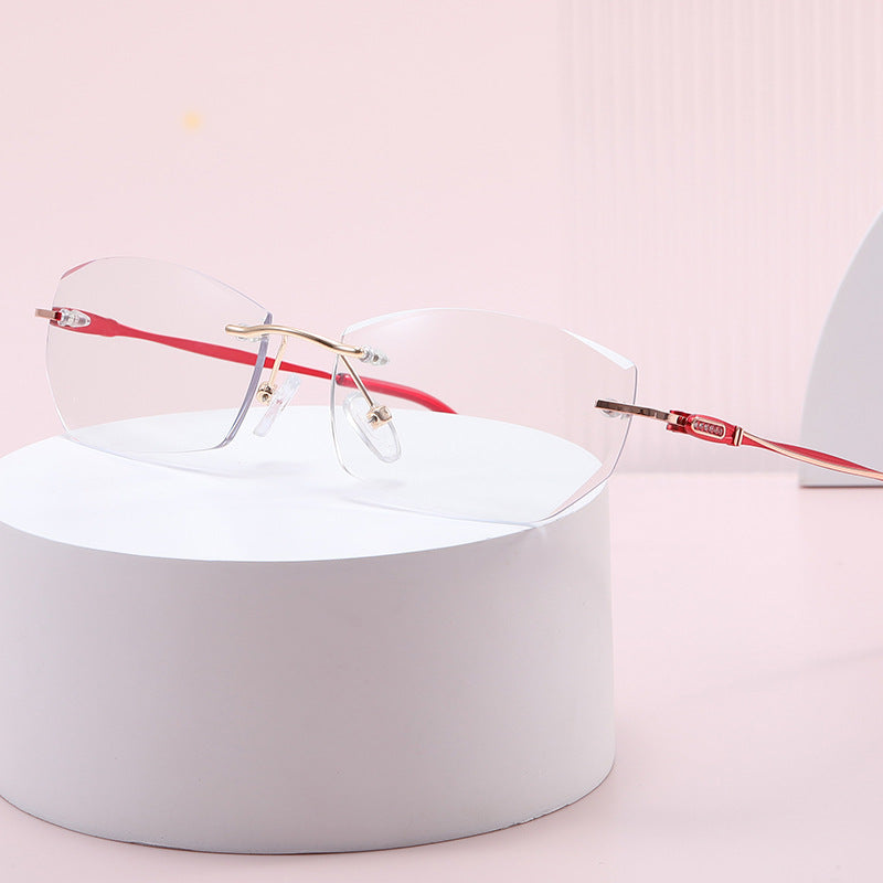 Double-layer ultra-light anti-blue light reading glasses