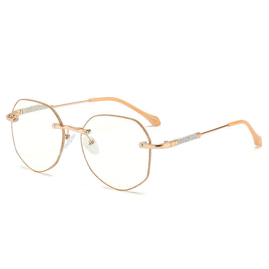 Polygon anti-blue light reading glasses