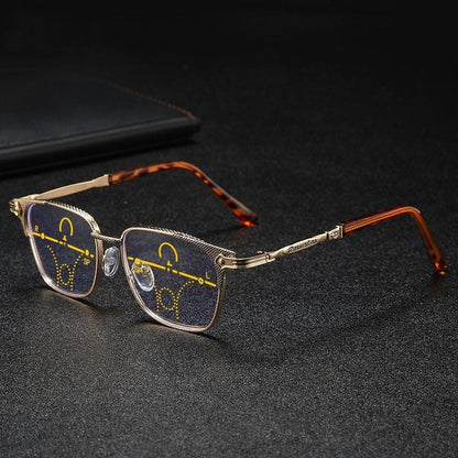 Hd multi-focus anti-blue light reading glasses