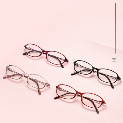 Diamond-encrusted anti-blue light reading glasses
