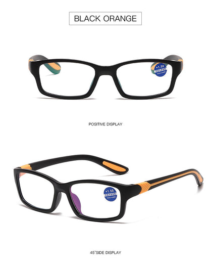 Anti-blue light presbyopic glasses