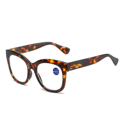 Round frame anti-blue light presbyopic glasses