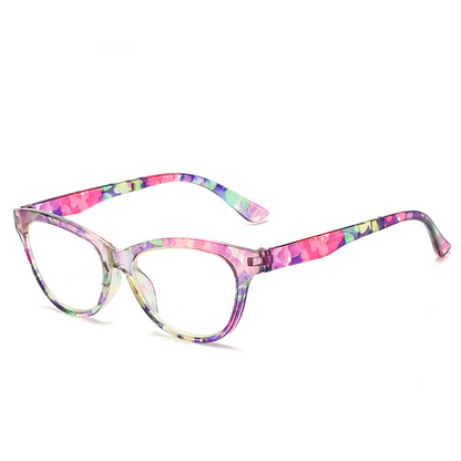 Pattern printed hd anti-blue light reading glasses