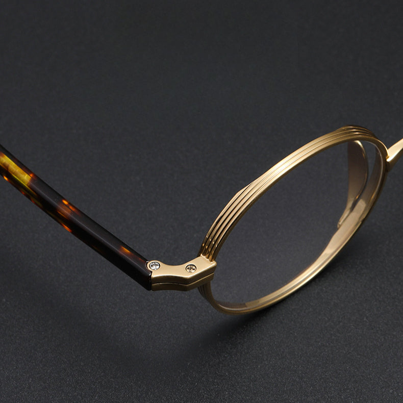 Faelan Titanium Round Glasses Frame