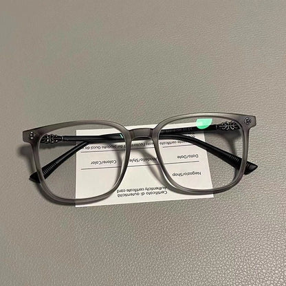 Retro square frame reading glasses