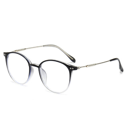 Large frame anti-blue light reading glasses