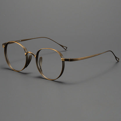 Kylar Titanium Vintage Round Eyeglasses Frames